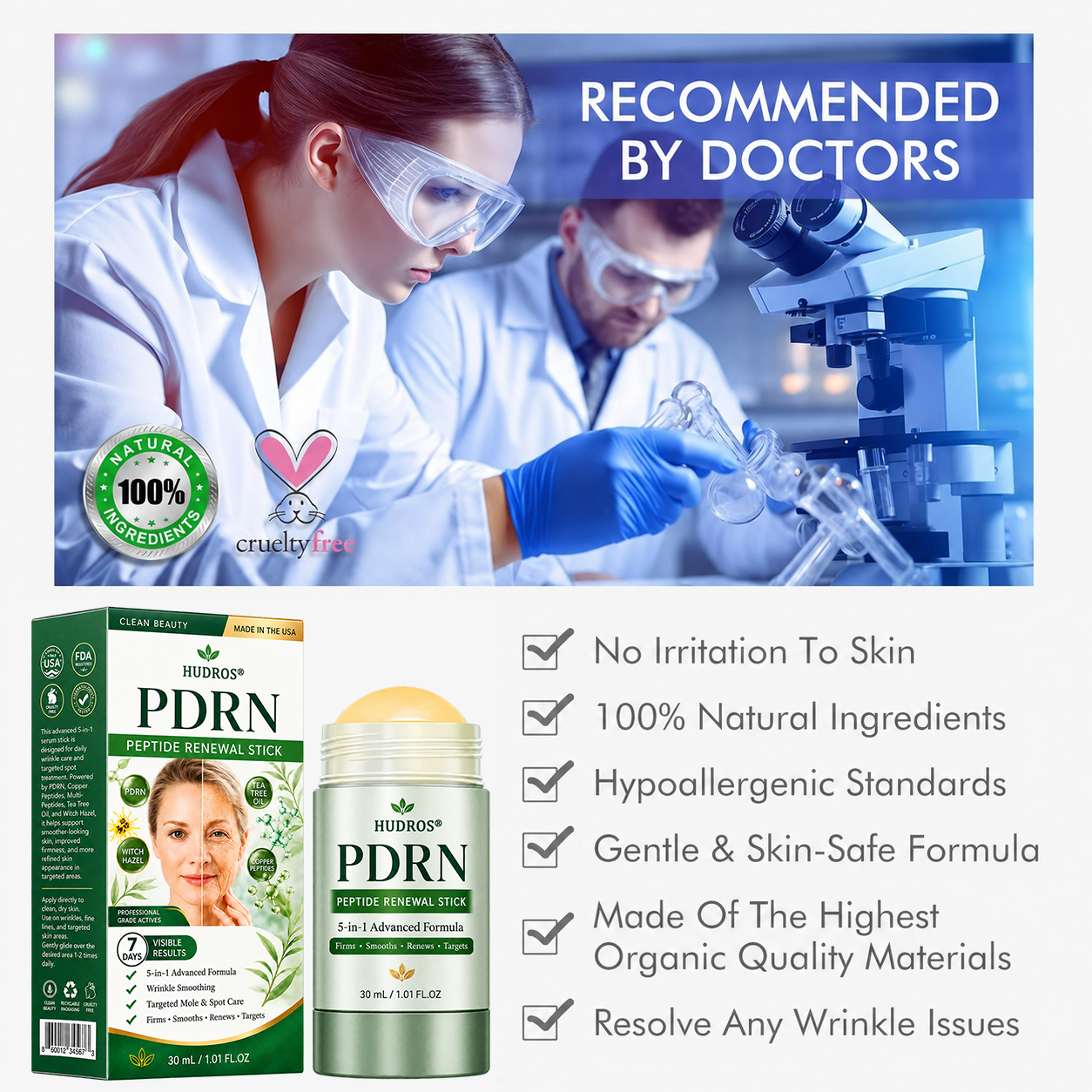 Hudros® 👨‍⚕️👨‍⚕️𝑷𝑫𝑹𝑵 𝑨𝒏𝒕𝒊-𝑨𝒈𝒊𝒏𝒈 & 𝑻𝒂𝒓𝒈𝒆𝒕𝒆𝒅 𝑺𝒑𝒐𝒕 𝑹𝒆𝒏𝒆𝒘𝒂𝒍 𝑺𝒕𝒊𝒄𝒌（𝑯𝒆𝒍𝒑𝒔 𝑺𝒎𝒐𝒐𝒕𝒉 𝑾𝒓𝒊𝒏𝒌𝒍𝒆𝒔, 𝑺𝒖𝒑𝒑𝒐𝒓𝒕 𝑭𝒊𝒓𝒎𝒆𝒓-𝑳𝒐𝒐𝒌𝒊𝒏𝒈 𝑺𝒌𝒊𝒏, 𝒂𝒏𝒅 𝑰𝒎𝒑𝒓𝒐𝒗𝒆 𝑻𝒉𝒆 𝑨𝒑𝒑𝒆𝒂𝒓𝒂𝒏𝒄𝒆 𝑶𝒇 𝑽𝒊𝒔𝒊𝒃𝒍𝒆 𝑺𝒑𝒐𝒕𝒔）