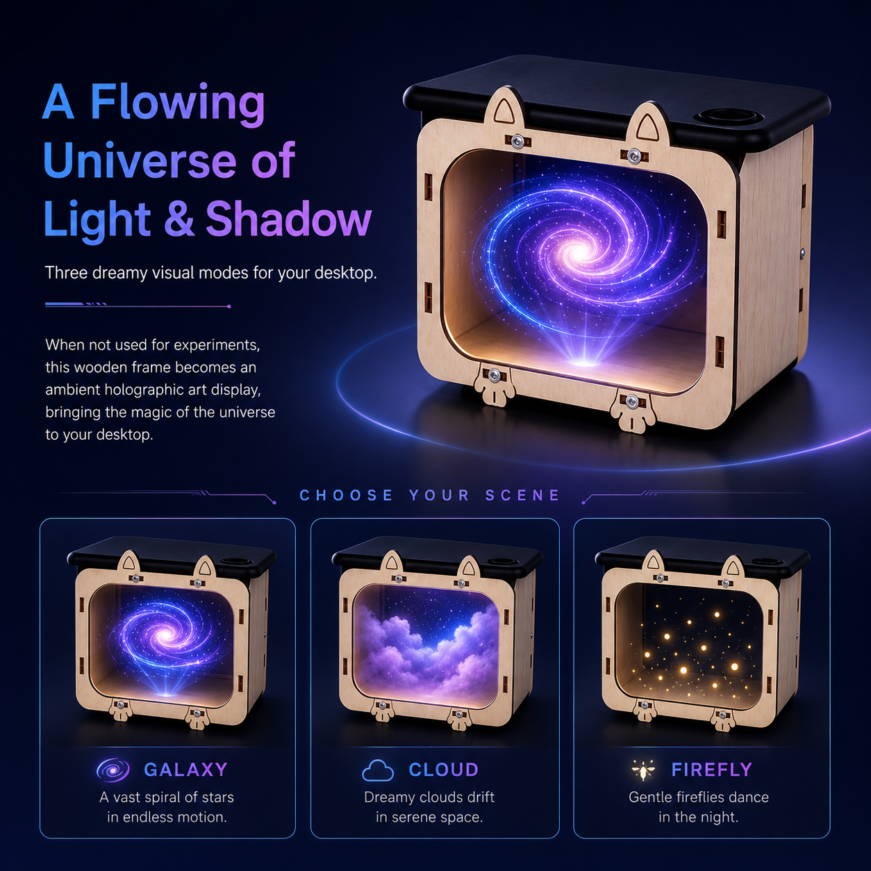 OFFICIAL BRAND|Healrize® 3D Holographic Cinema TV Projector|Immersive Floating 3D Visuals, Bring Theater-Style Spectacle Home