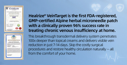🇺🇸👨‍⚕️👍✅Healrize® VeinTarget Microneedle Patch⚡Instant Relief, Long-Term Results🌞