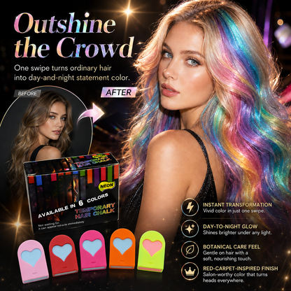 Disposable Hair Color Powders with 8 Colors