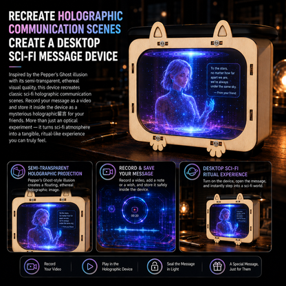 OFFICIAL BRAND|Healrize® 3D Holographic Cinema TV Projector|Immersive Floating 3D Visuals, Bring Theater-Style Spectacle Home