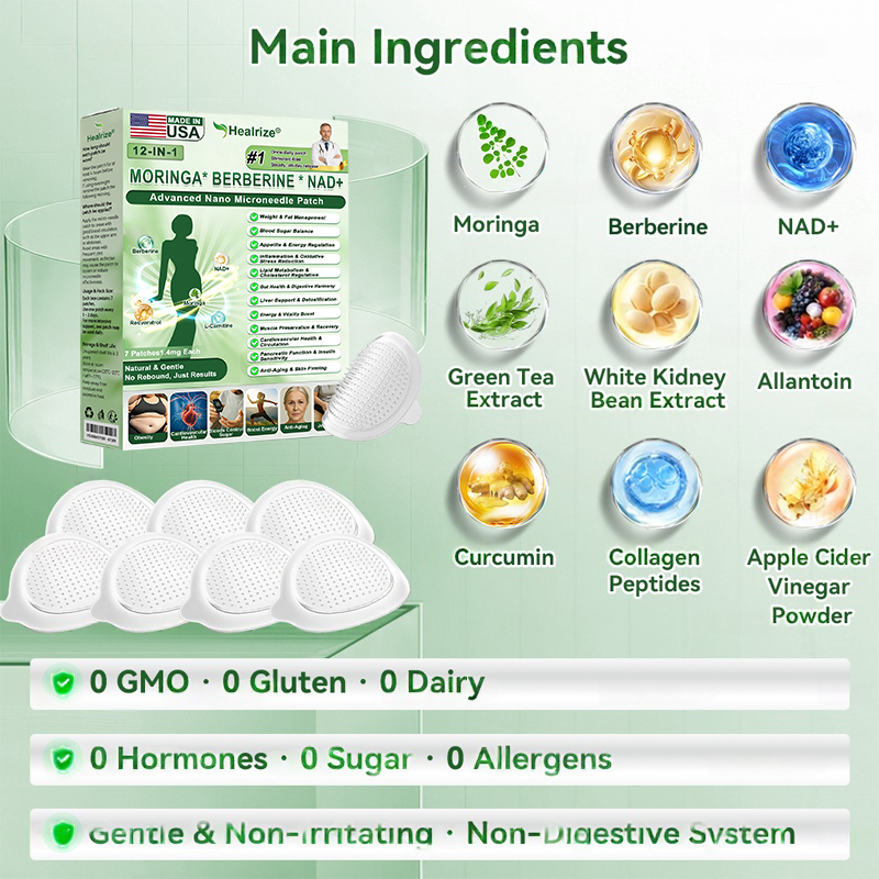 𝑶𝒇𝒇𝒊𝒄𝒊𝒂𝒍 𝑺𝒕𝒐𝒓𝒆  | 👩‍⚕️ H𝐞a𝐥r𝐢z𝐞® 1𝟐-𝐈N-1 M𝐨r𝐢n𝐠a * B𝐞r𝐛e𝐫i𝐧e * N𝐀D+ 𝐀d𝐯a𝐧c𝐞d N𝐚n𝐨 𝐌i𝐜r𝐨n𝐞e𝐝l𝐞 𝐏a𝐭c𝐡 (𝐎𝐧𝐜𝐞 𝐃𝐚𝐢𝐥𝐲, 𝐯𝐢𝐬𝐢𝐛𝐥𝐞 𝐜𝐡𝐚𝐧𝐠𝐞𝐬 𝐢𝐧 𝟕 𝐝𝐚𝐲𝐬） F𝐨r 𝐎𝐛𝐞𝐬𝐢𝐭𝐲, 𝐋o𝐨s𝐞 𝐒k𝐢n, 𝐃𝐢𝐚𝐛𝐞𝐭𝐞𝐬, 𝐒𝐥𝐞𝐞𝐩 𝐀𝐩𝐧𝐞𝐚, 𝐀𝐧𝐝 𝐉𝐨𝐢𝐧𝐭 𝐈𝐬𝐬𝐮𝐞𝐬🌞