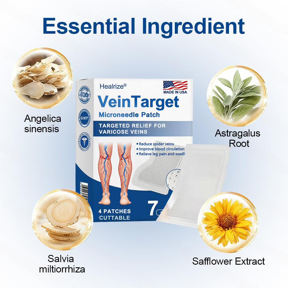 🇺🇸👨‍⚕️👍✅Healrize® VeinTarget Microneedle Patch⚡Instant Relief, Long-Term Results🌞