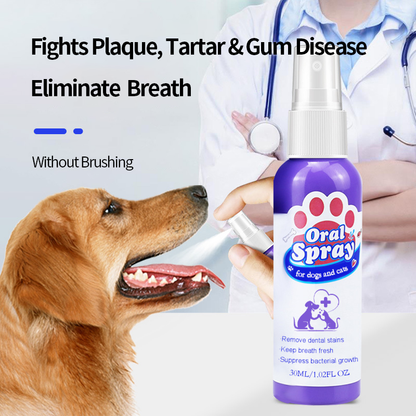 Healrize® Teeth Cleaning Spray for Dogs & Cats, Eliminate Bad Breath, Targets Tartar & Plaque, Without Brushing🎁