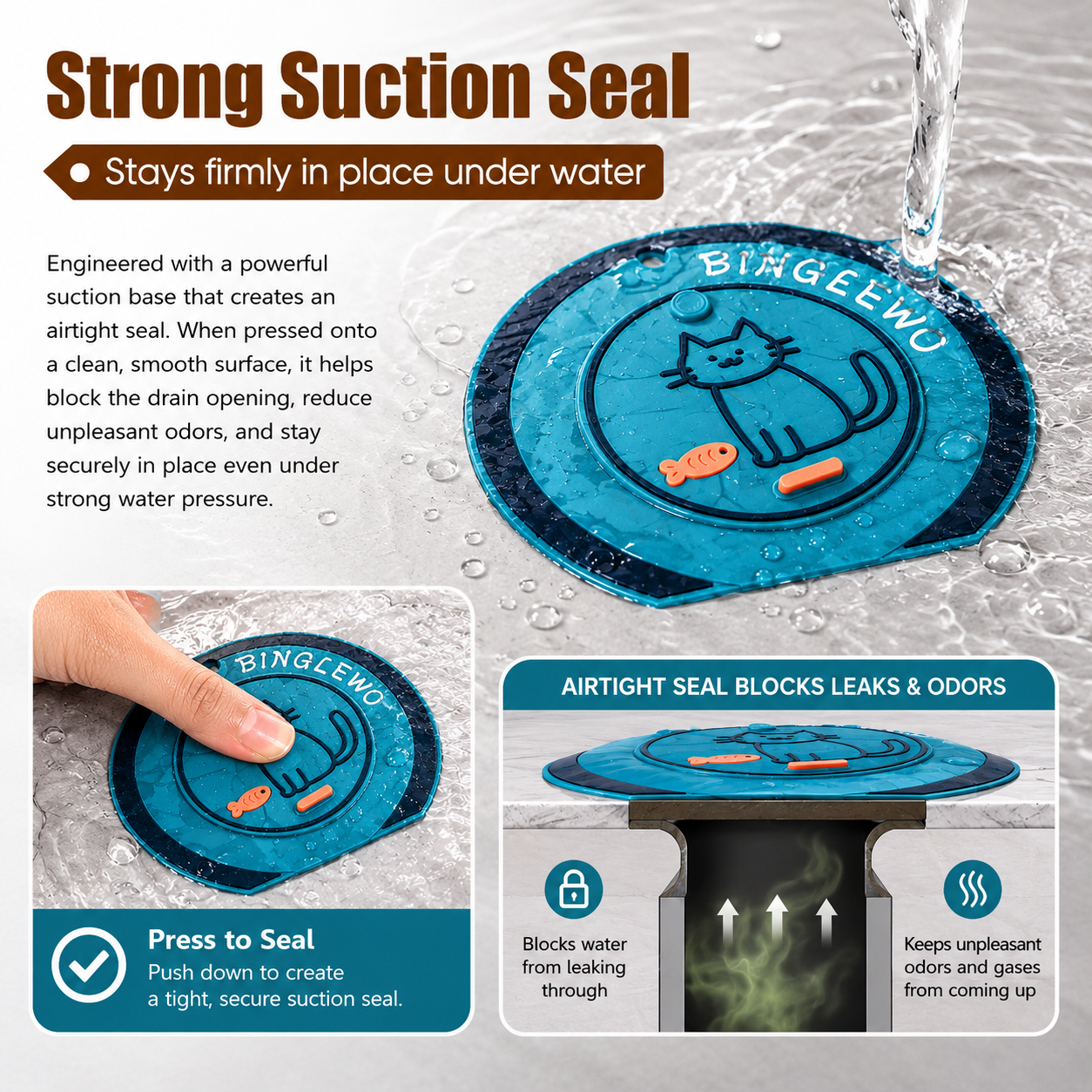 🔥BUY 1 GET 1 FREE🔥Anti-Clog & Odor-Proof Drain Cover