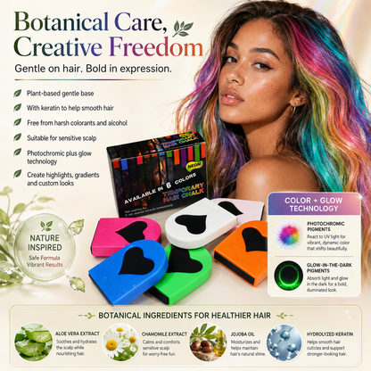Disposable Hair Color Powders with 8 Colors