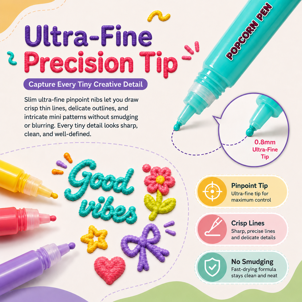 🧨 3D Puffy Magic Markers – Draw, Heat & Watch Your Art Puff Up🎁