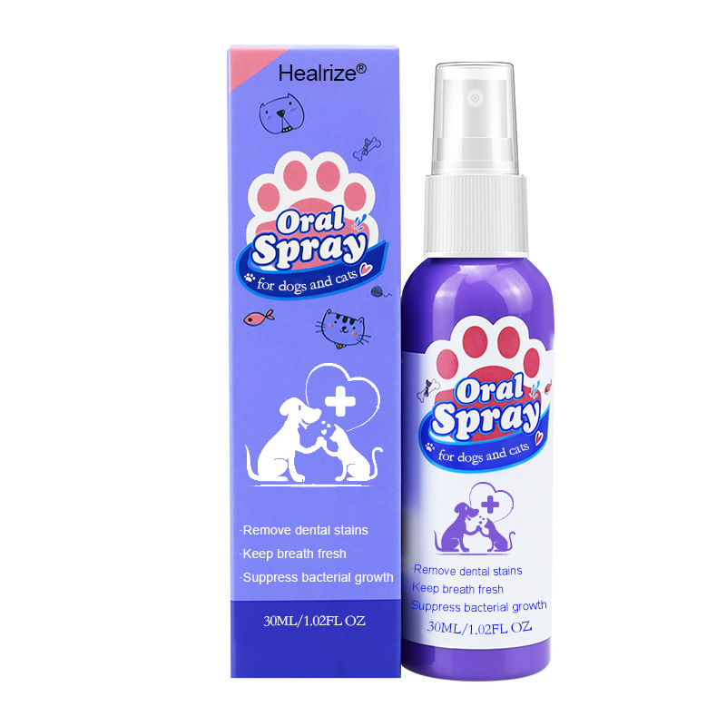 Healrize® Teeth Cleaning Spray for Dogs & Cats, Eliminate Bad Breath, Targets Tartar & Plaque, Without Brushing🎁